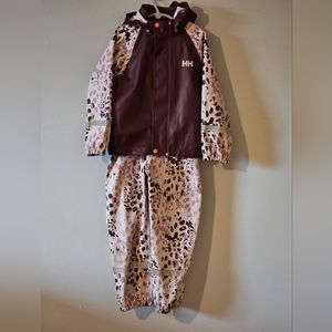 Little girls Hally Hansen Bergen rain suit 116/6